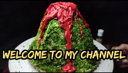 how to make volcano cake