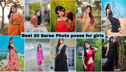 Best Saree Photo poses video / grils saree photoshoot poses
