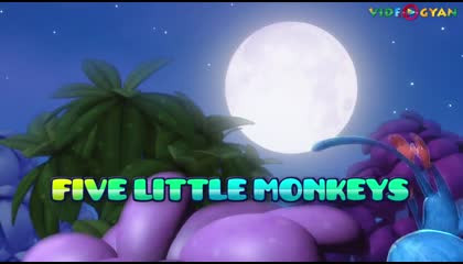 Five little monkeys 🙉🙈🐵🐒🦍 nursery rhymes