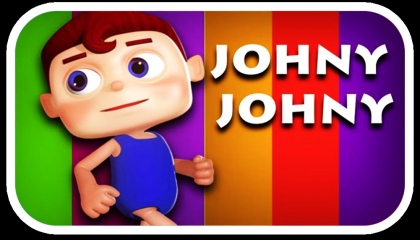 Learning English  nursery rhymes  Jhonny Jhonny yes papa