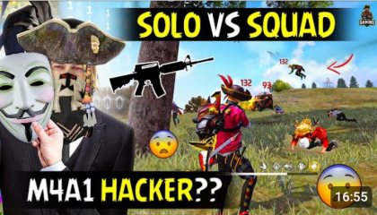 MY BEST M4A1 HACKER LEVEL 🔥SOLO VS SQUAD  GAMEPLAY GARENA FREE FIRE