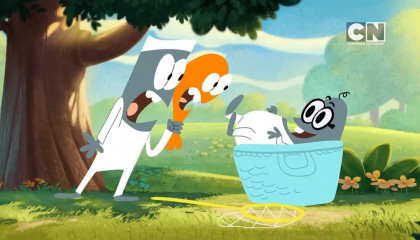 Only Kids Presents Lamput  an orange rocking horse  The Cartoon Network Show