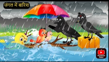 कार्टून Barish Kauwa Kahani Tuni Chidiya wala Cartoon Hindi Cartoon |  AtoPlay