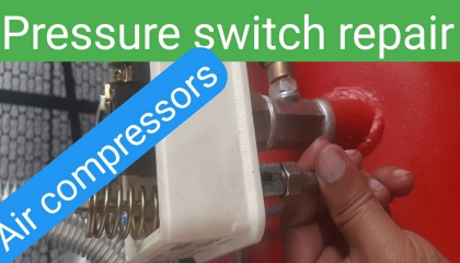 How to Service air compressors pressure switch. Auto cutoff repair