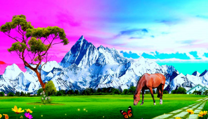 Nature mountain status, background video effects hd