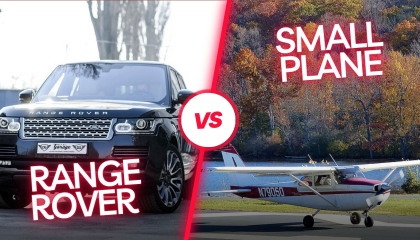 क्या हुआ जब Range Rover और Small plane में race लगवाया गया atoplaytrending