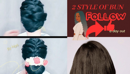 2Types of Bun Hairstyles