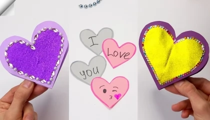 Valentine's day easy crafts  Paper heart