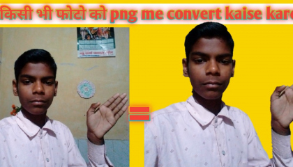 How to Covert Photo 2 png ll