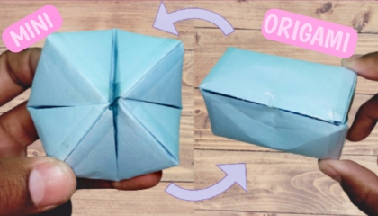 easy origami magic transforming flexahedron origami fidget moving paper