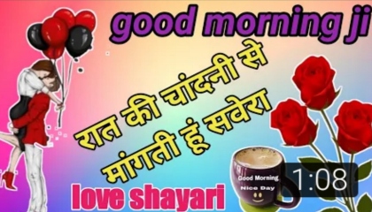 रात की चांदनी से मांगती हूं सवेरा।good morning shayari। Love shayari ❣️🥀