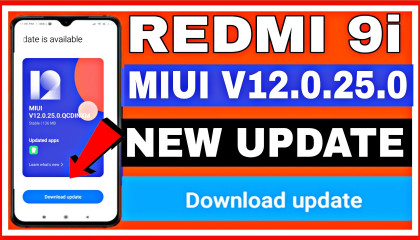 Redmi 9i MIUI 12.0.25.0 Update  Redmi 9i New Update  How To Update Redmi 9i