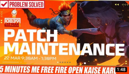 Maintenance Problem Free Fire Max _ _ Why Not Open Free Fire Today _ 24 March