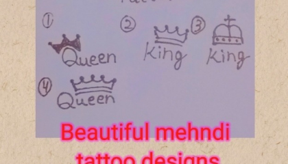 Beautiful Mehndi tattoo designs