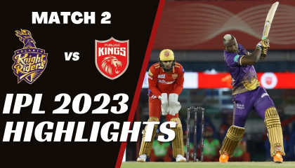 IPL 2023 Match 2 Highlights  Punjab Kings vs Kolkata Knight Riders-