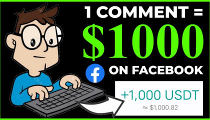 1 Comment = $100 USDT  Earn Money By Commenting On Facebook  Free USDT Earn