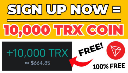 Claim Free 10,000 Tron TRX From This Site (instant withdraw) no investment