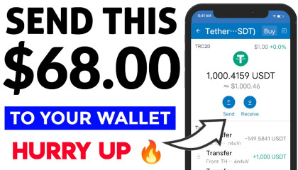 SEND THIS $68 USD To Your Trust Wallet Account  no investment