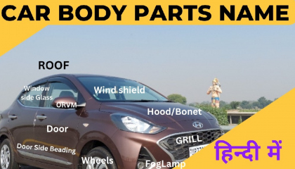 Car Body Parts Name  CAR Parts Name  Name Of Basic Car Parts exterior Part