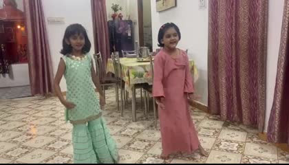 Two Little Girl Dancing