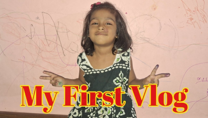 my 3 years old girl's first vlog😃😃dailyvlog youtubevideos