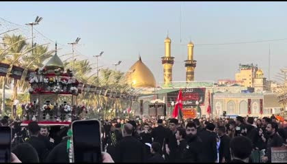 Karbala sharif iraq me 7 muharram mehndi e Qasim
