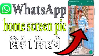 whatsapp home screen pic kaise lagate hai