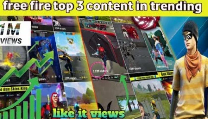 top 3 content in free fire on YouTube
