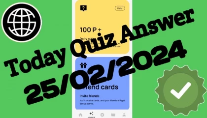 Over wallet Quiz Today  over wallet today quiz Answers  25 February overwallt