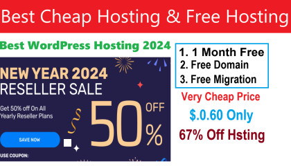 Best WordPress Hosting 2024 Reviews ~ 1 Month Free ~ Cheap Hosting With Free Dom