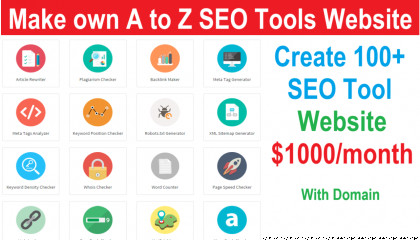 How to Create 100+ A to Z SEO Tool Websites for $1000/month : Complete Guide (Hi