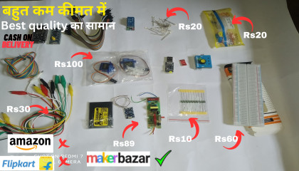 unboxing electronic components from maker bazar