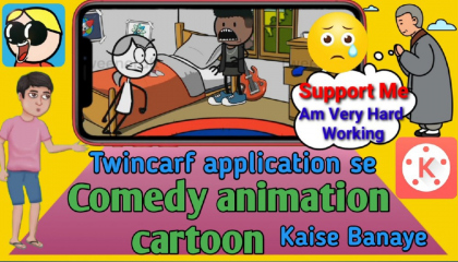 Animation comedy video Twincarf application se kaise banaye